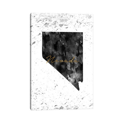 " New Mexico Black And White Gold " Painting Print