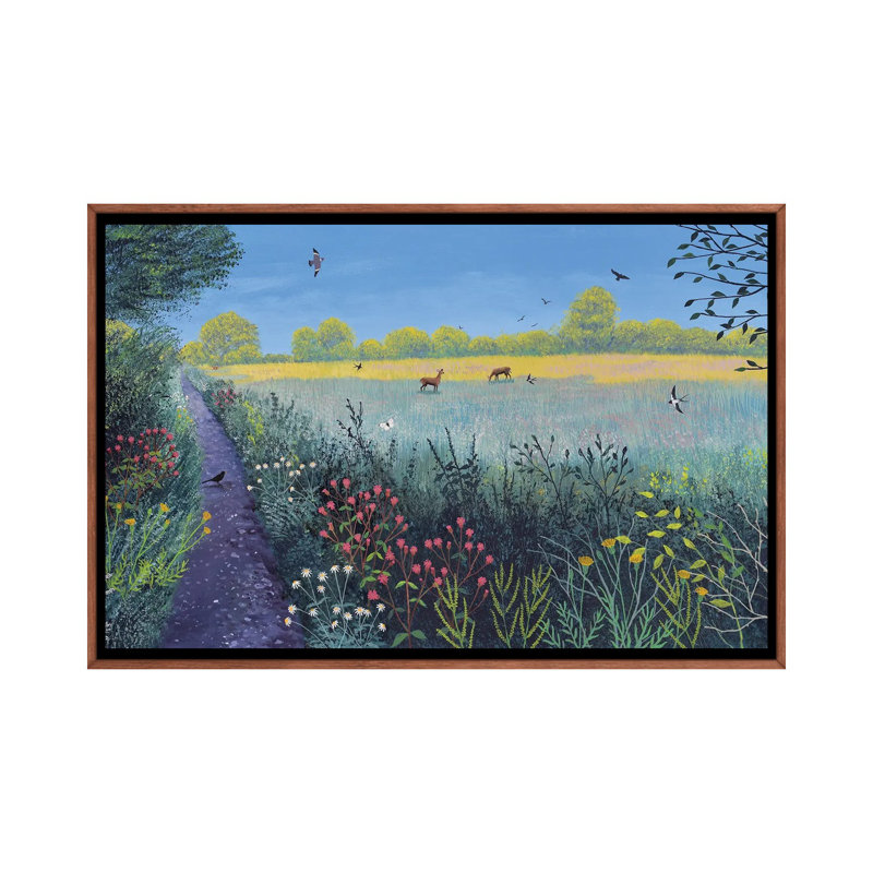 "Down Summer Lane" par Jo Grundy, reproduction d’art, Pas de tapis, H 26 po x l 40 po x 1,5 po