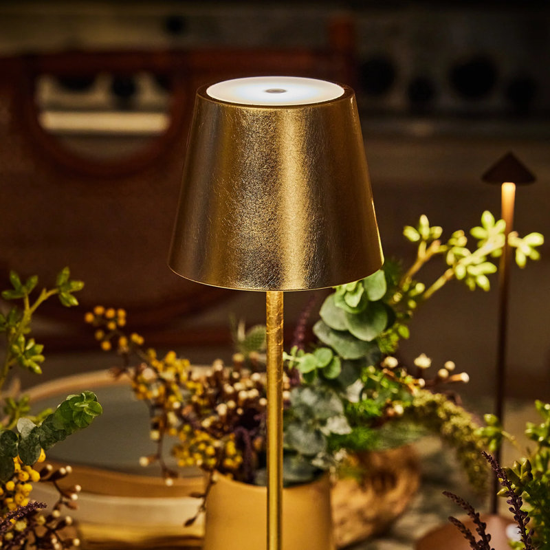Poldina Pro Table Lamp, Gold Leaf