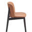 2 pièces de chaises d'appoint à dossier solide - Option confortable et tendance couleur chameau 2