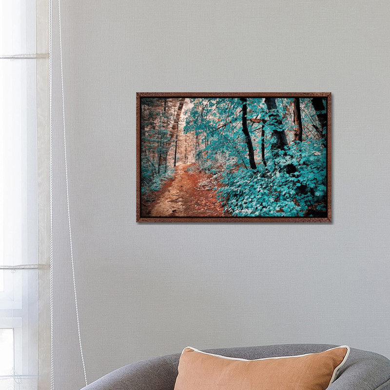 Trestle Trail by Mark Paulda - Print on Canvas, 45.72cm H x 66.04cm W x 3.81cm D, Classic Brown Wood Floater Framed