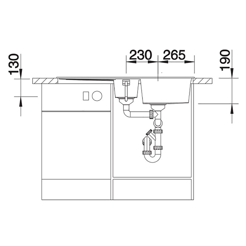 Metra 1.5 Bowl Inset Kitchen Sink, Coffee