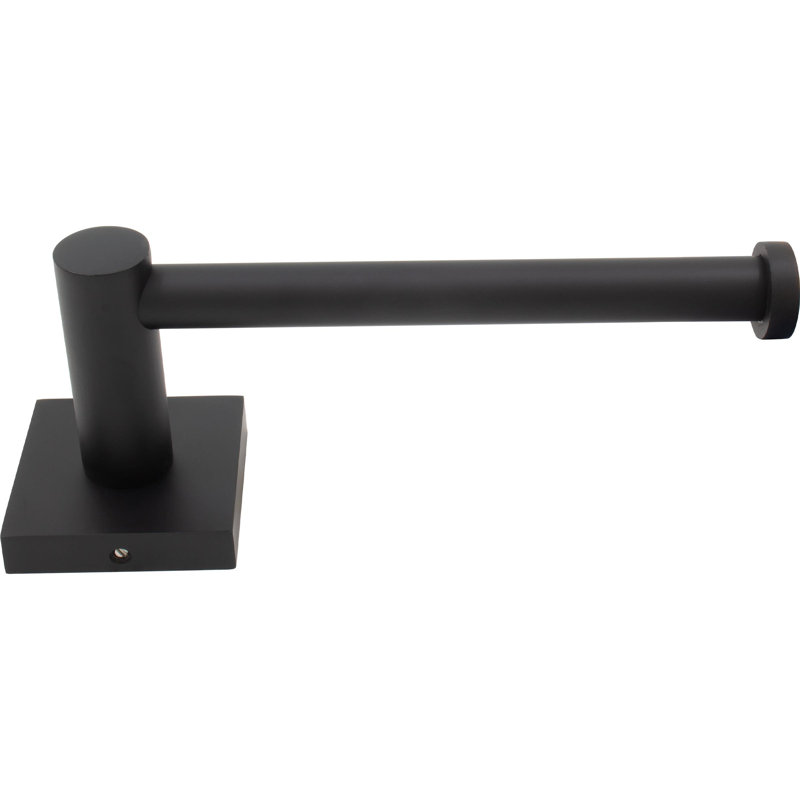 Porte-papier hygiénique vertical Vienna, par Stone Harbor Hardware, Noir mat