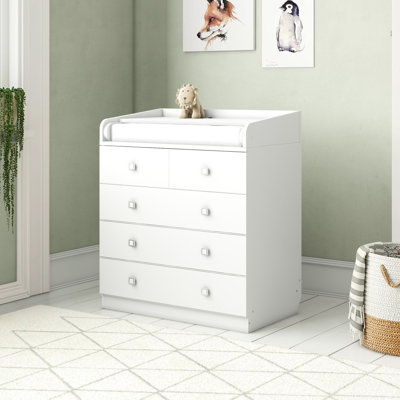Aarav Changing Table Dresser with Drawers