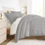 Ensemble de housse de couette en microfibre à motif de literie ultra douce en ruban-105814262