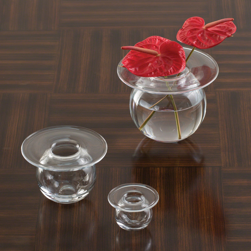 H2O Vase-Clear, 2.75" H x 3.75" W x 3.75" D