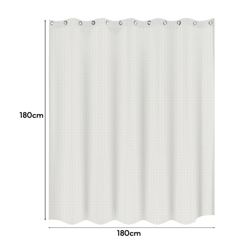Matildia Shower Curtain, White