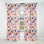 Motif de formes botaniques roses Keyara II - Rideau moderne - Velours obscurcissant - 1 panneau