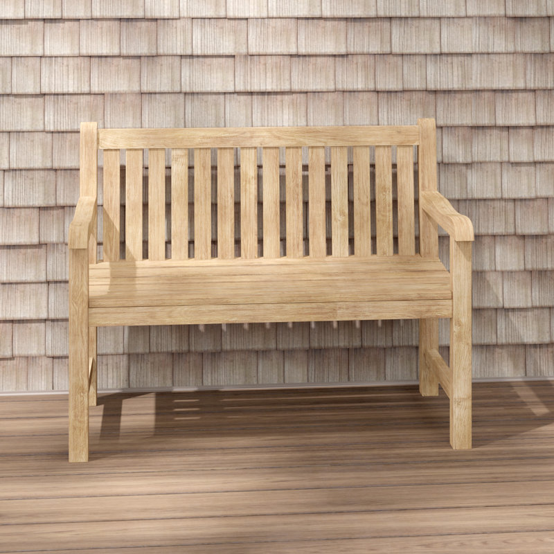 Valentina Wood Garden Bench, 93cm H x 120cm W x 60cm D (2-Seater)