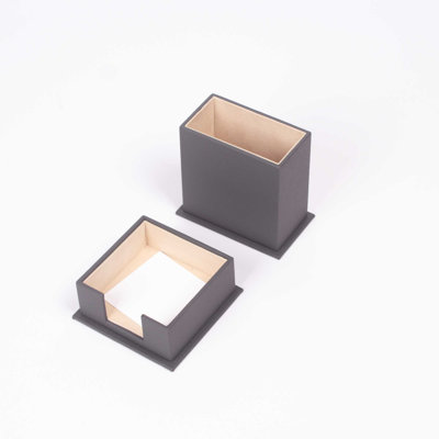 Michiele Faux Leather Desk Organiser Set