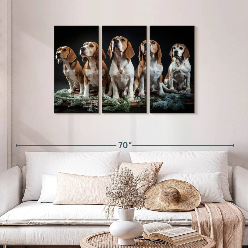 Beagle Squad, 28" H x 45" W