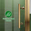 Porte de douche pivotante simple en verre 26-27,5 "x H 68"
