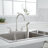 4-Hole Kitchen Faucet With Side Sprayer Double Handle Kitchen Sink Faucets Brass High Arc Kitchen Basin Taps With Swivel Spout-107085114
