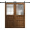 Porte de grange double moderne | Ego 5011 | Ensemble de rail | Portes intérieures solides