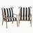 2-pack Outdoor Deep Seat Chair Cushions 24x24 Inch, Waterproof Patio Seat And Back Cushions With Ties, Thick Comfortable Replacement Cushions For Patio Furniture, Indoor/outdoor-146443101