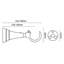 Ceda 2.8cm Single Curtain Pole-1757205427-1757205424