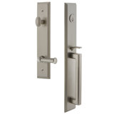 Carré Dummy Handleset with Deadbolt and Georgetown Door Lever and Carre' Rosette