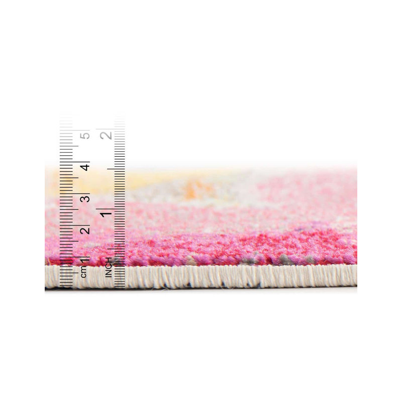 Roshan Washable Abstract Indoor Rug, Rectangle 3'3" x 5'3"