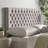Grey Upholstered Queen Headboard, Contemporary Bedroom Furniture, Elegant Style, Assembly Required Size, Upholstery, Look, Needed-345349185