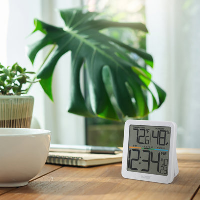 Battery Operated Digital Window Comfort Meter with Time & Date