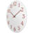 Cambron Wall Clock, White, 12"