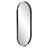 Stainless Steel Frame Oval Wall Mirror-2077968036