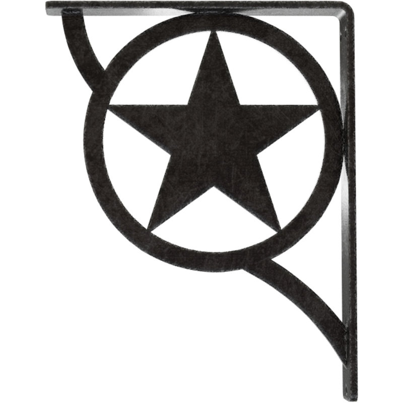 Support en fer forgé Austin, Étain antique, H 10 po x l 1,5 po x P 7,5 po