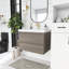 Meuble-lavabo mural simple avec plateau en résine 30 po Larnaca-380405923