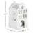 Porcelain Village House - Townhouse Stepped Gable Roof - 4.3"