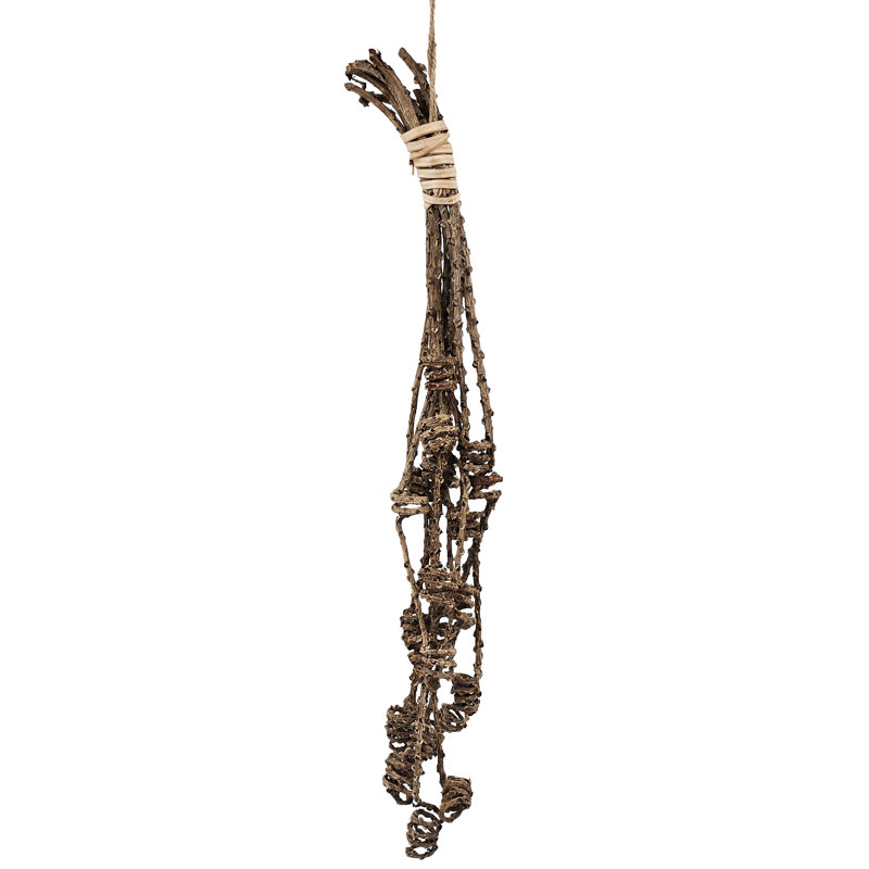 9 Piece Cluster Twig Triple Spring   Set of 12   20"   Natural