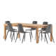 Anautica 88'' Rectangular 6 - Person Outdoor Dining Set