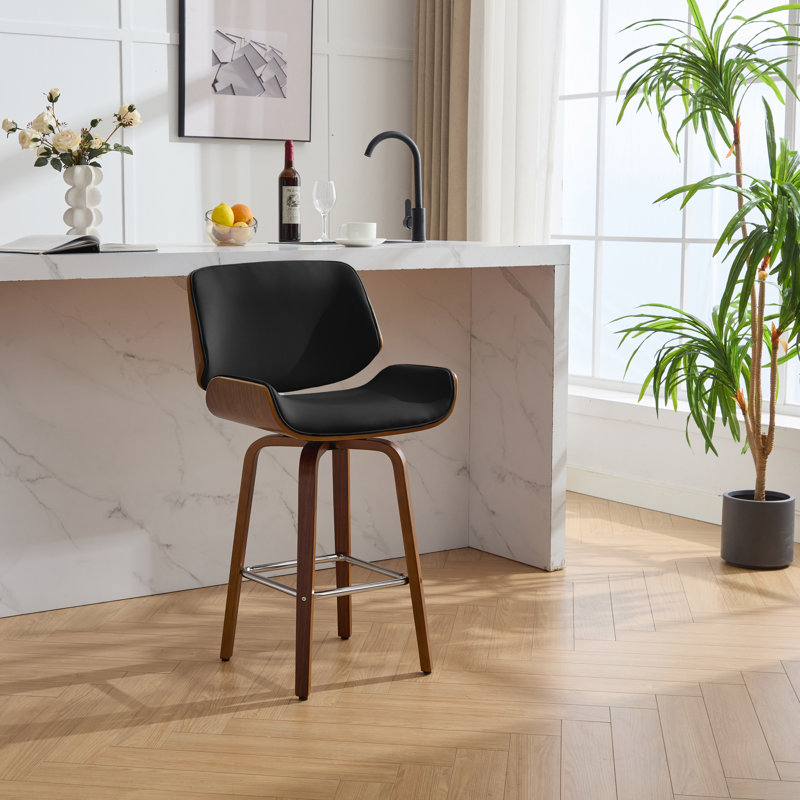 Tabouret tournant 25,98 "Agarita, Noir