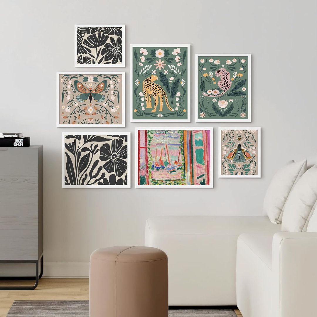 " Collage Plant Leaf Variety Flower Nature " 7 - Pieces SIGNLEADER 