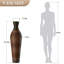 Grand vase de plancher 39 po Eibhinn, finition en rotin deux tons tissé à la main, grand vase décoratif-2121922707