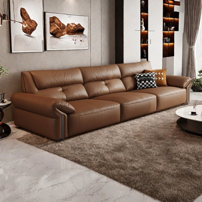 Retro style living room simple straight row sofa