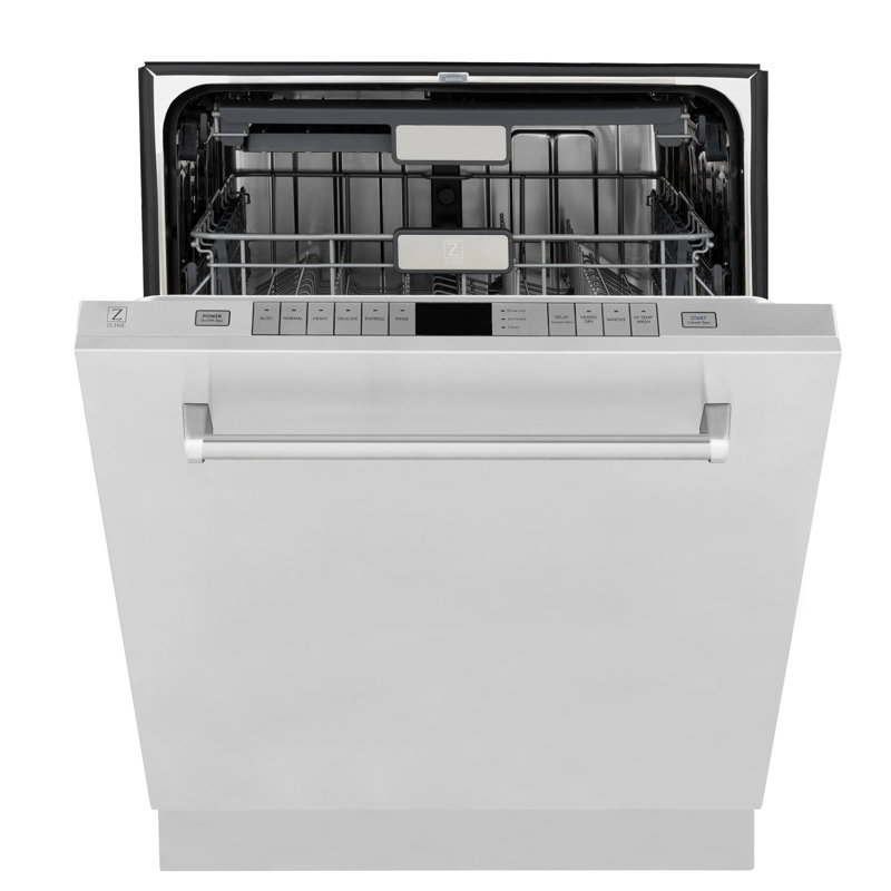 ZLINE 24 in. Monument Series Top Touch Control Dishwasher in W/ Tub, 45dBa, Stainless Steel