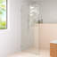 Solaris 34 in. x 78 in. Fully Frameless Radius Single Fixed Shower Panel-1527278880