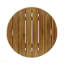 Table d'appoint d'extérieur en bois d'acacia 16 po, finition teck-940531801-940531802