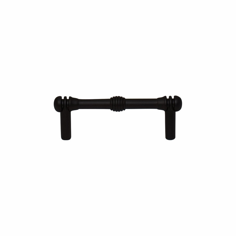Poignée barre 3 3/4 po Charlotte, 3.25", Noir mat