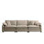 Canapé modulaire Mid-Century 3 places avec 2 coussins et 3 coussins décoratifs en velours côtelé-182876182