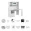 Bureau d'angle réversible avec clapier Ozro-1903888211