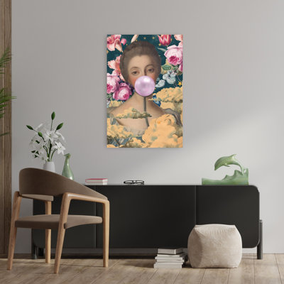 Tableau mural « Rêve de gomme classique, élégante et moderne, portrait de rose dans la nature »