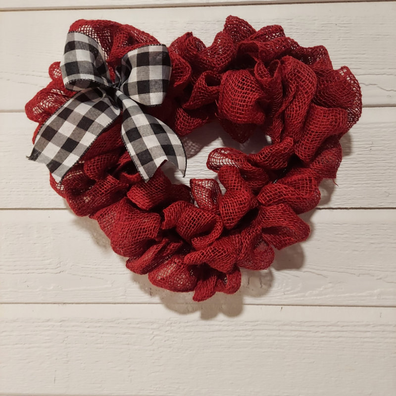 Handcrafted Burlap 15'' Wreath
