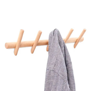 Sand & Stable Presidio Wall 5 - Hook Wall Mounted Coat Rack Wayfair Coat Racks and Hooks