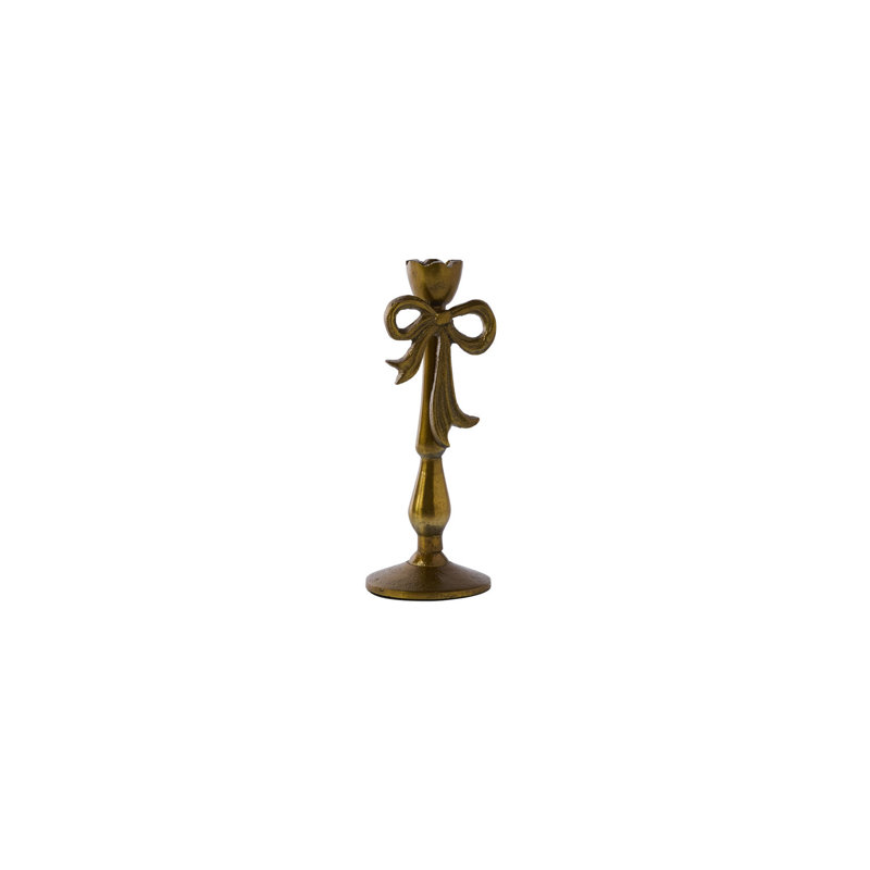 Bowtied Candleholder 3"x 7.75"