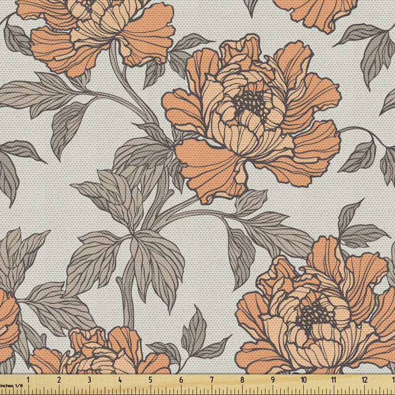 Chinonye Nostalgia Peony Flowers Multi-Purpose Fabric