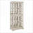 Cabinets, Traditional Off-White Curio Display Cabinet with Glass Doors Adjustable Shelves E26 Bulb Included | MDF+glass | Living Room-1613144724