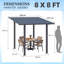 2.4X3.6M Outdoor Hardtop Gazebo Pergola For Patio-130153280
