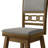 5-Piece Counter-Height Dining Set with Swivel Chairs and Square Table, Brown-1656241002