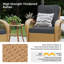 Chaise berçante d'extérieur en osier avec coussins Aksha-830485153-834156123